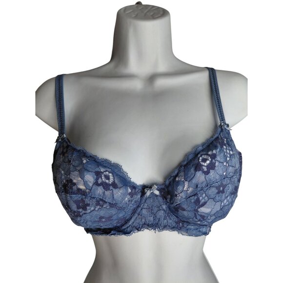 Adore Me Lace Underwire Bra 36C In Blue - Picture 1 of 5